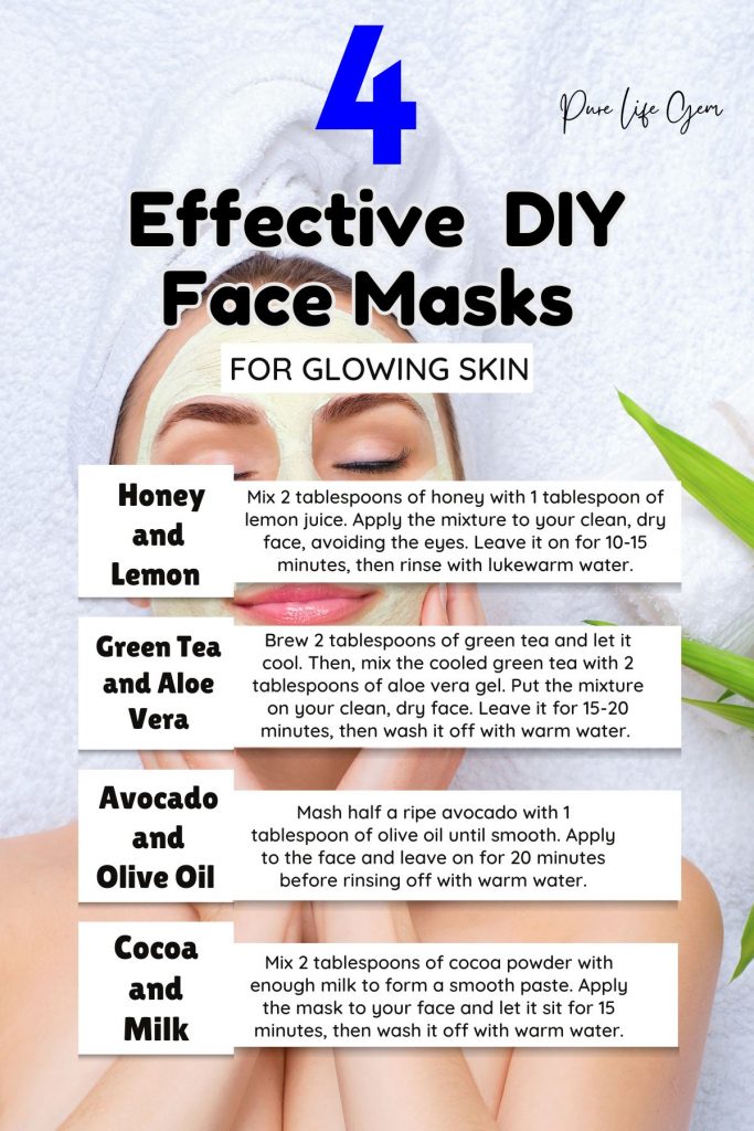 4 Effective DIY Face Masks For Glowing Skin