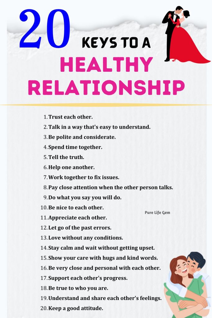 20 Keys To A Healthy Relationship  