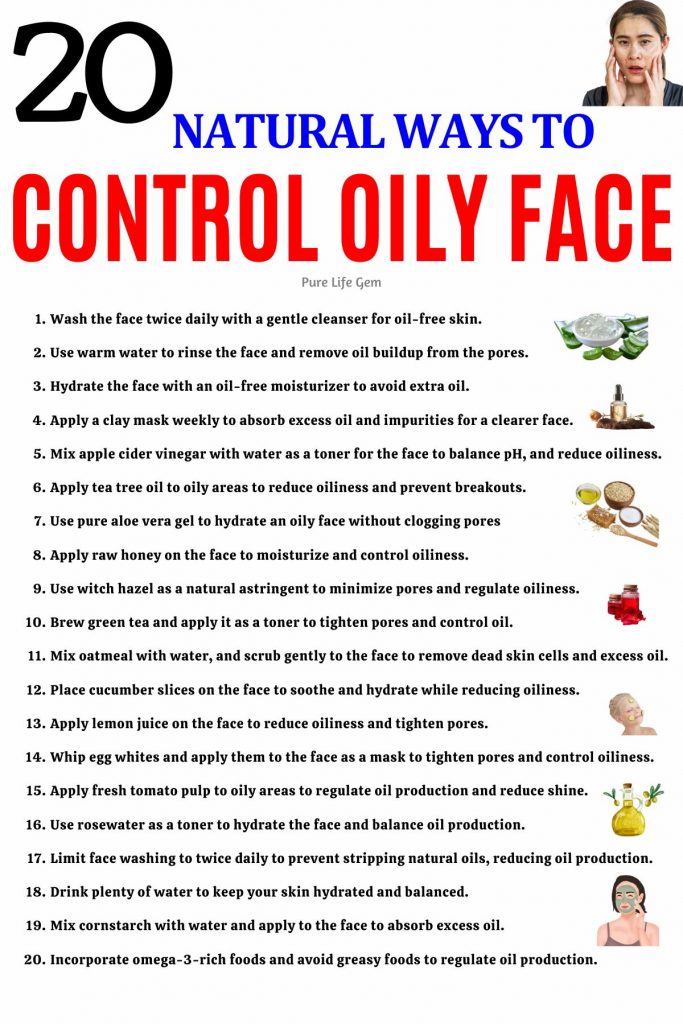 20 Natural Ways To Control Oily Face