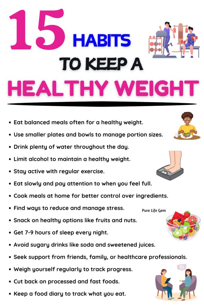 15 Habits To Keep A Healthy Weight