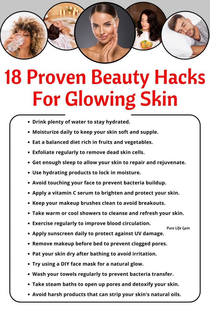 18 Proven Beauty Hacks For Glowing Skin